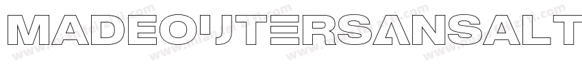 MADEOuterSansAlt Bol字体转换